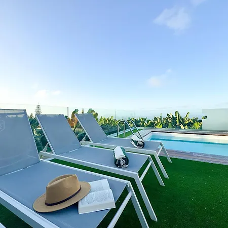 Villa Sunset Banana Plantation House With Sea Views And Private Pool Arucas